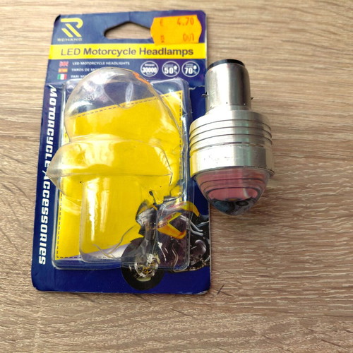 Led bulb for Papaki 12V with thick socket, new, white and red colors