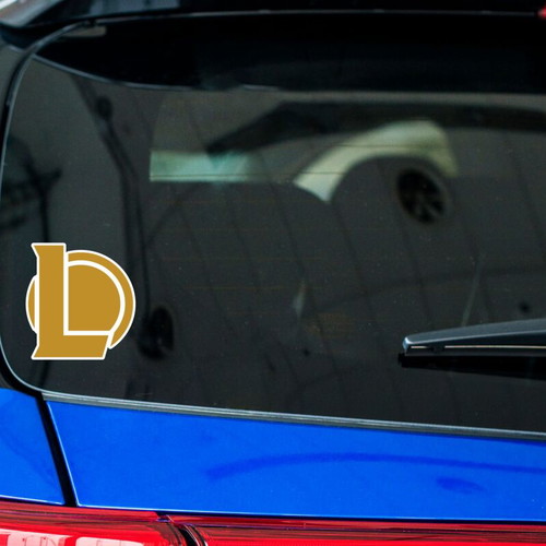 League of Legends logo sticker on glossy paper made to order