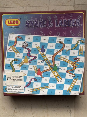 Snake & Ladder board game vintage like new
