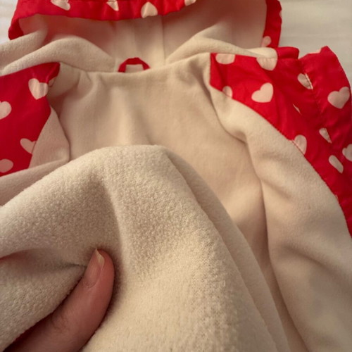 Mothercare jacket with lining for girl 2-3 years like new, red