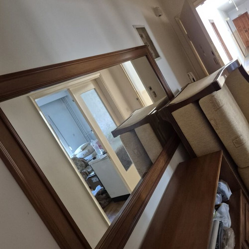 Large mirror with wooden frame like new, 1.80m x 0.90m