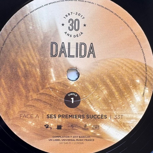 Dalida 30 Ans Déjà 2xLP France 2017 mint, pop