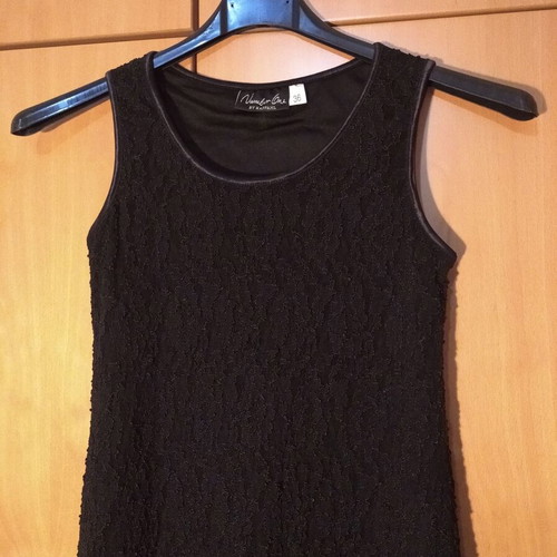 Black elastic mini dress like new, size S