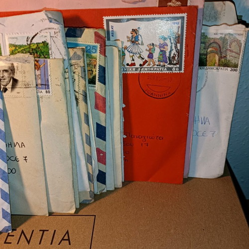 Vintage envelopes with letters and cards used, pack