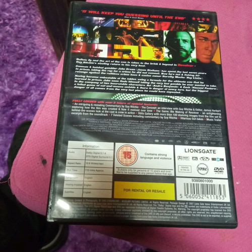 Revolver Jason Statham DVD special edition like new, subbed action