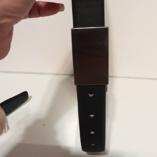 Manetti leather men's belt black like new, size 100