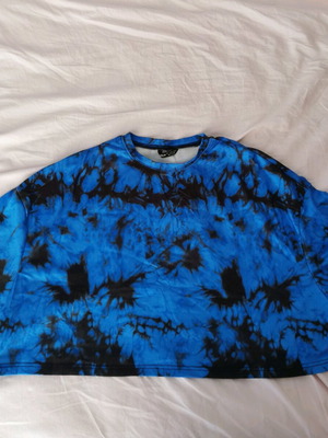 Μπλε κροπ τοπ Shein σαν καινούργιο, μέγεθος L