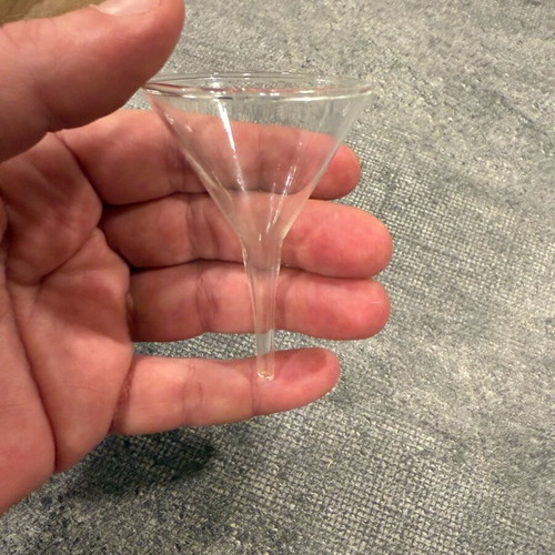 Miniature glass funnel like new