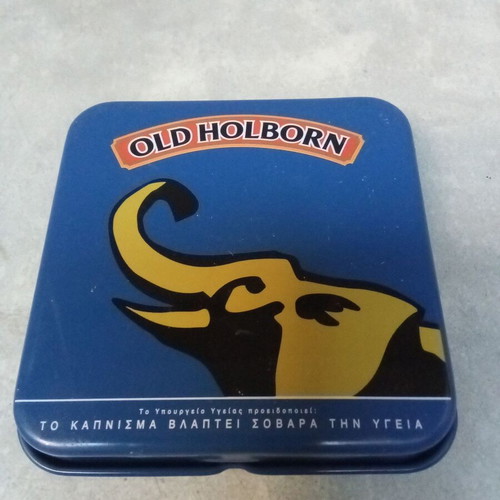 Collectible rare Old Holborn lighter 1990s 2000s vintage tobacco case like new