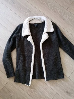 Atmosphere fur jacket like new, dark olive color