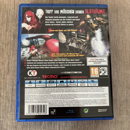 Deception IV Nightmare Princess PlayStation 4 game used