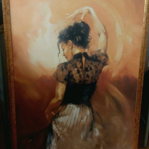 Afisorama art print 63×83 with gold wooden frame like new