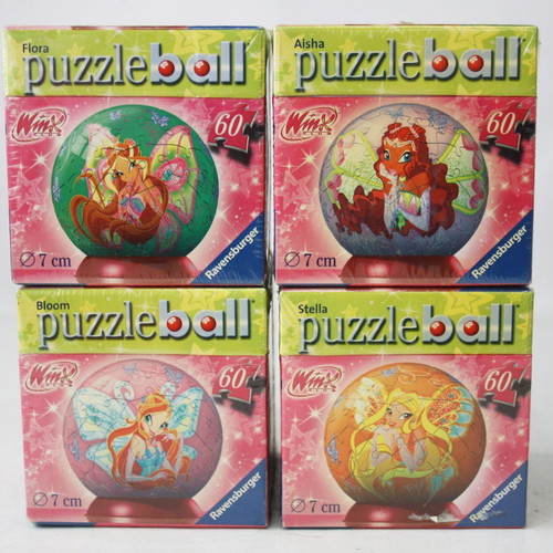 Winx Club puzzle ball 4 pieces 60 pieces each, sealed