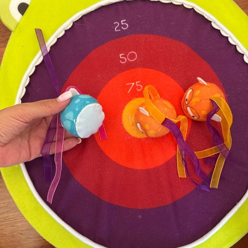 B Toys Hungry Toss Frog used