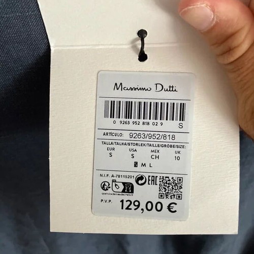 Massimo Dutti dress size S new, blue