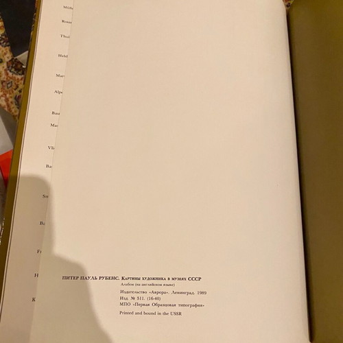 Rubens book like new, Paintings from Soviet Museums