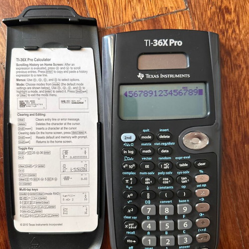 Texas Instruments TI-36X Pro scientific calculator like new
