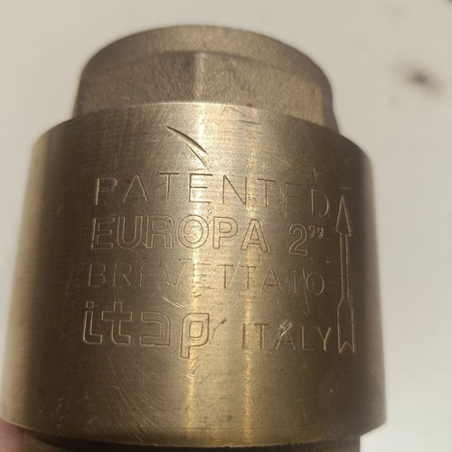 Brass Check Valve 2" New, Italian Quality