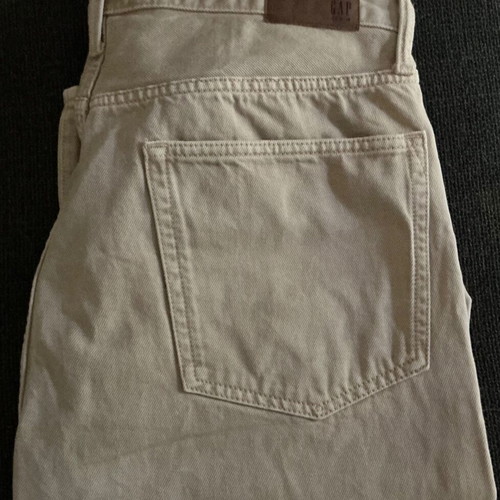 Gap men's jeans used, beige, size 34 waist, length 32-33