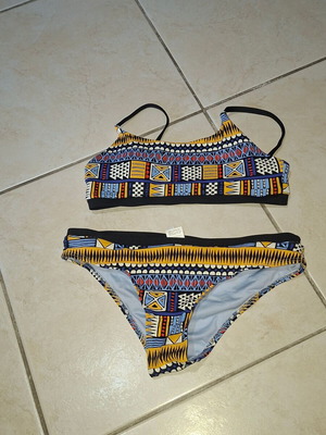 SugarFree Teen Swimsuit like new, multicolor