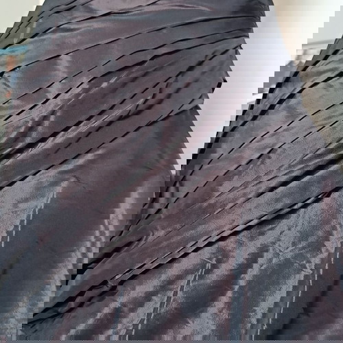 Max Mara draped silk skirt M new, brown