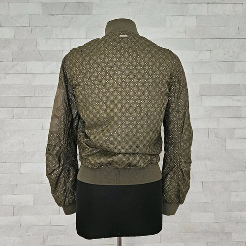Guess women's jacket size XS like new, army green with lace