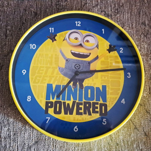 Minions wall clock like new for kids room