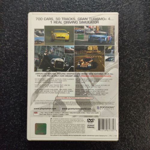 Gran Turismo 4 PlayStation 2 game, complete with manual, PAL first edition