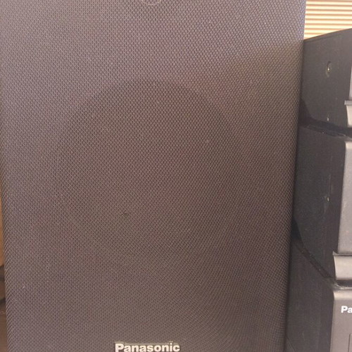 Panasonic vintage sound system used with dual cassette and radio