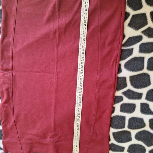 Stradivarius pencil skirt used, large, burgundy, elastic