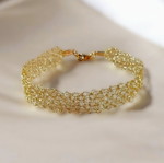 Handmade bracelet knitted wire new