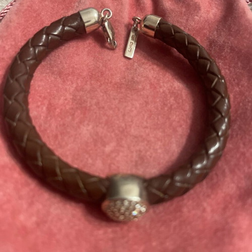 Jools bracelet used, leather and 925 silver in excellent condition
