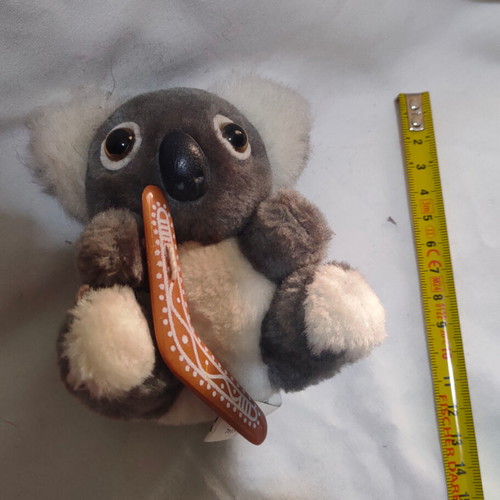 Koala plush with boomerang souvenir from Australia, like new