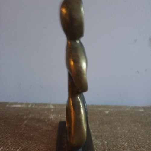 Bronze sculpture 1988, used, signed artwork
