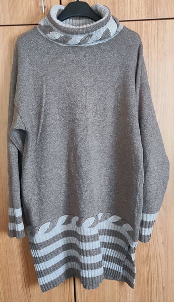 Ζεστό πλεκτό φόρεμα (Adams Αναγνωστόπουλος), size L-XL
