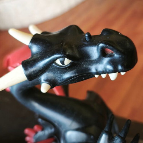 Playmobil dragon used with light and movable wing
