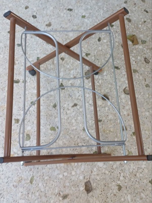 Βάση καλαθούνας μεταλλική καινούργια με ροδάκια