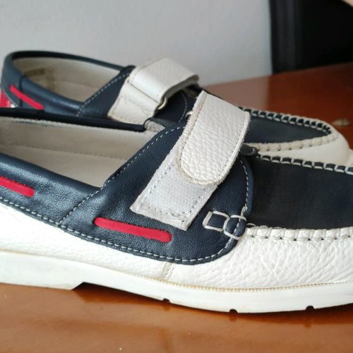 Children's leather moccasins used multicolor size 38