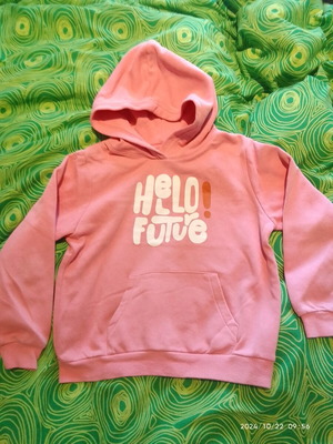 H&M pink hoodie sweatshirt like new 122-128 cm