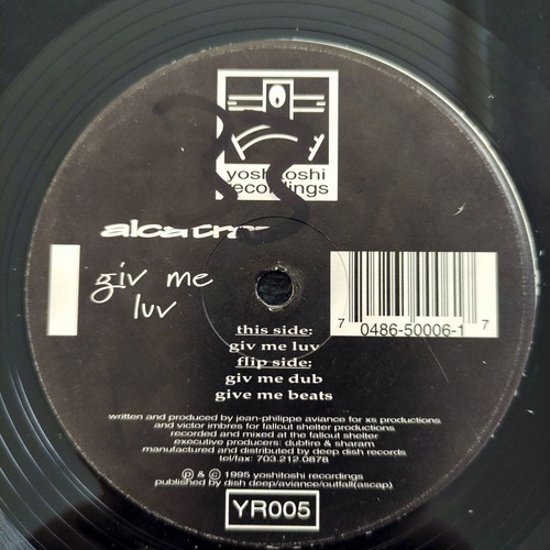 Alcatraz Giv Me Luv 12″ Vinyl Maxi Single used, electronic