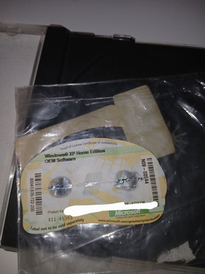 Windows XP Home Edition software with code used