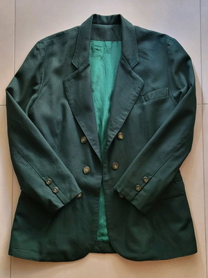 Vintage handmade dark green jacket 90s like new