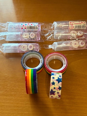 Correction tapes and decorative scotch tape like new