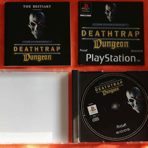 Deathtrap Dungeon PlayStation 1 used, complete English, black version