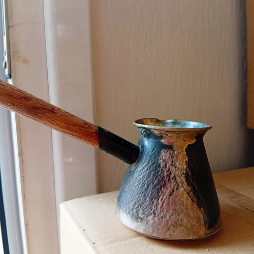 Decorative briki with wooden handle