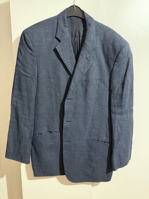 Men's jacket like new, gray and blue, size XL