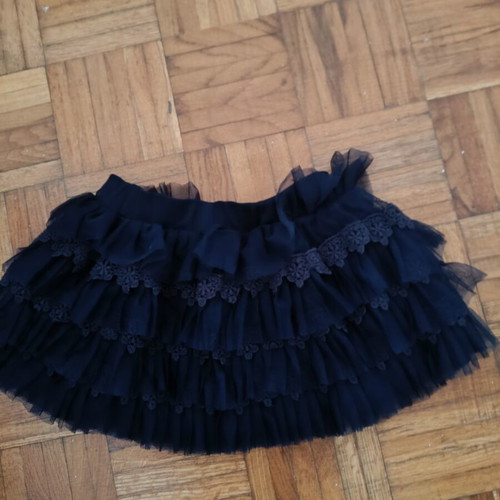 Mayoral blue skirt with tulle and lace, age 3-4