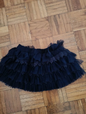 Mayoral blue skirt with tulle and lace, age 3-4