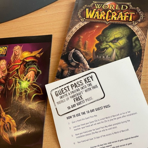 World of Warcraft PC MAC CD-ROM game used in original case
