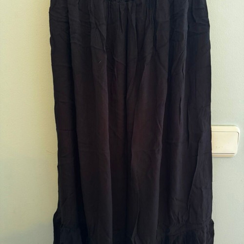 Sinsay black dress with ruffles